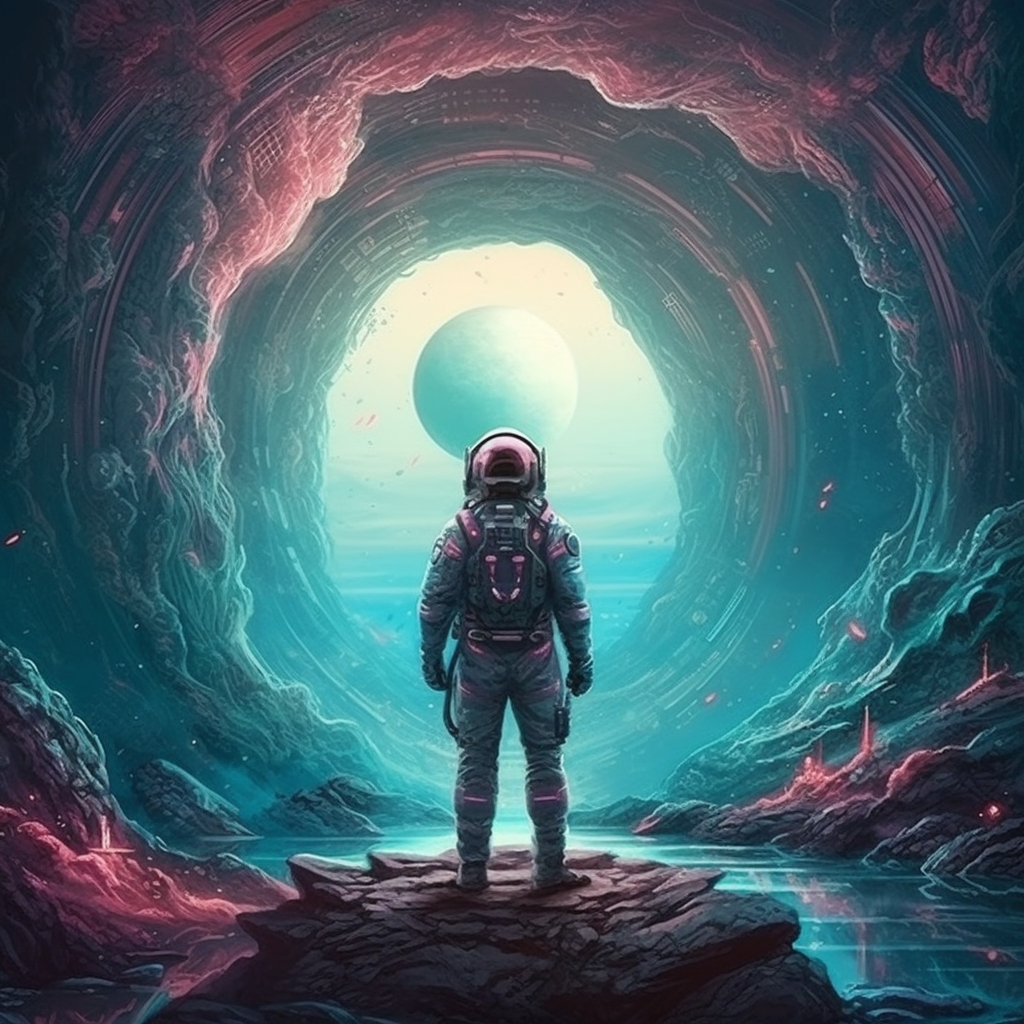 astronaut in space