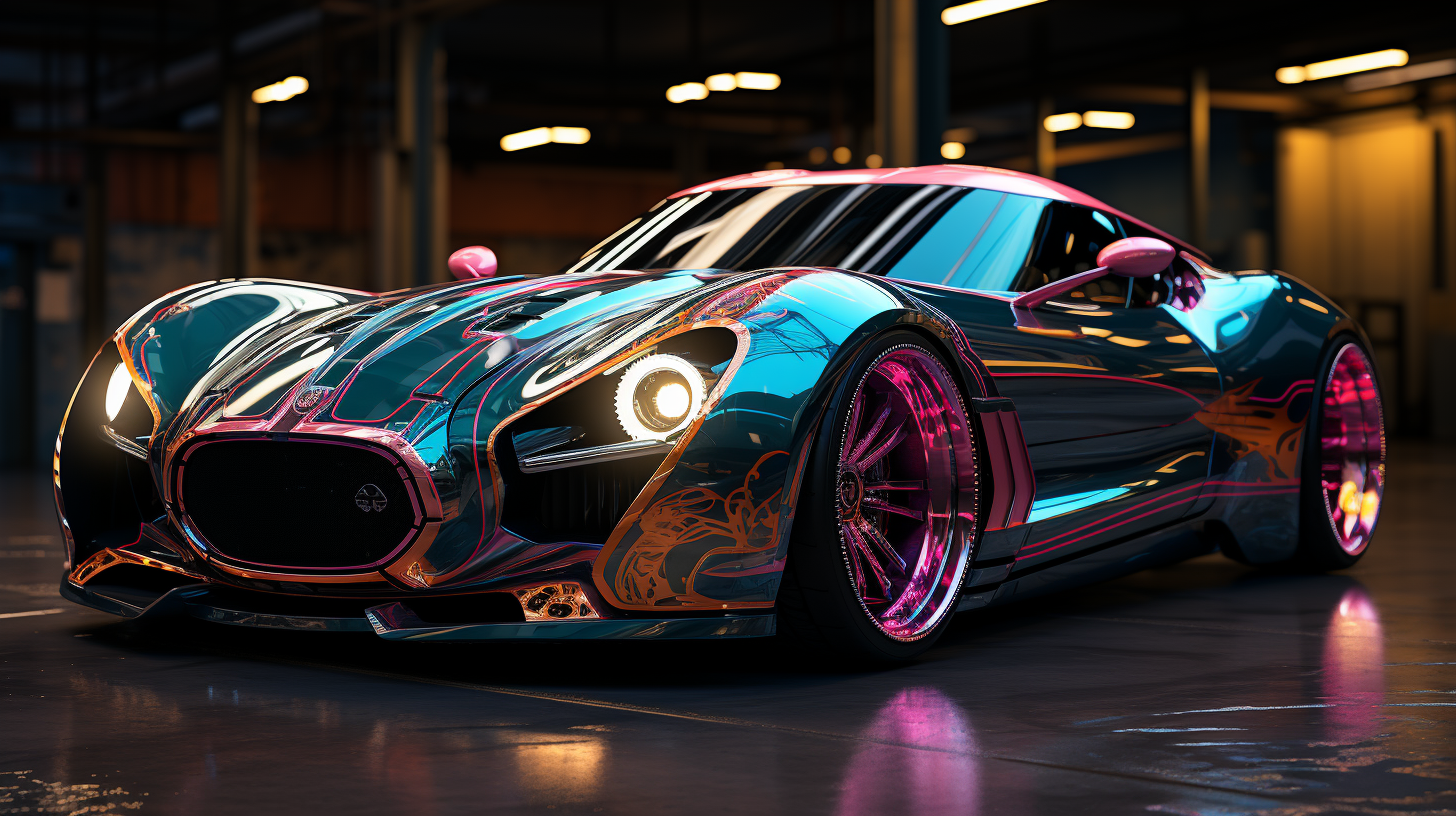 supercharge, cars, ai, teal and pink